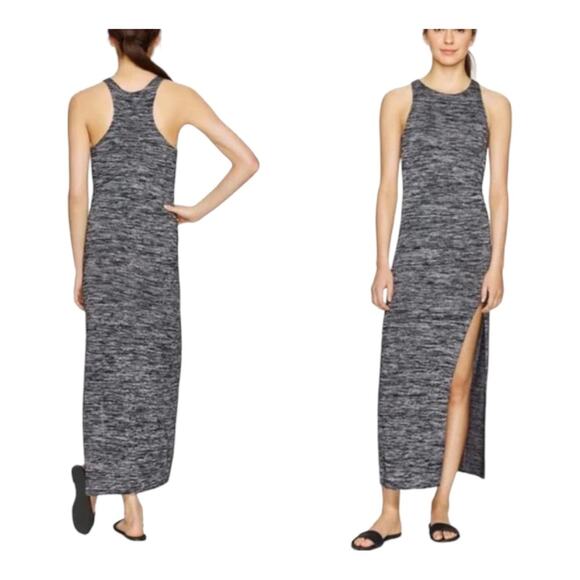 Aritzia Dresses & Skirts - Wilfred Free Aritzia Eveline Racerback Bodycon Grey Tank Dress Medium